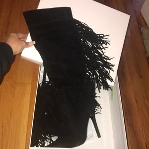 Cape Robbin Fringe Back Pointy Boots